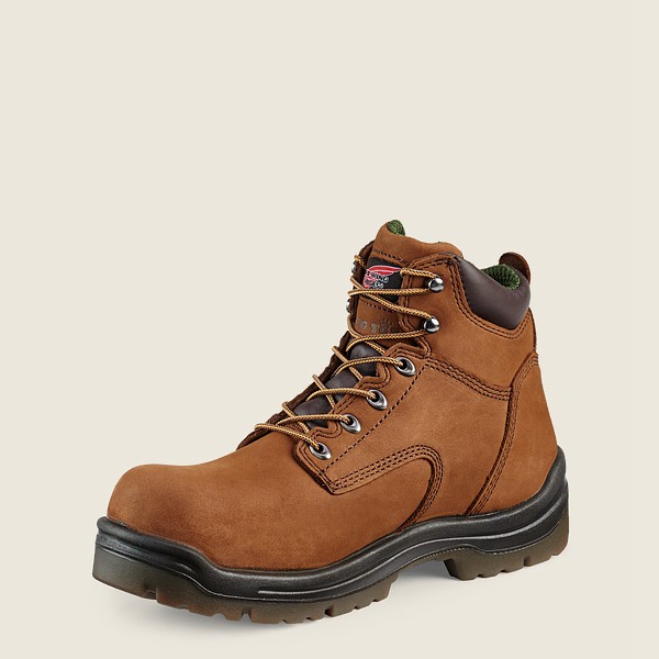 Red Wing Mens King Toe® - 6-inch Insulated Waterproof Soft Toe - Work Boots Brown - 6305FCUST